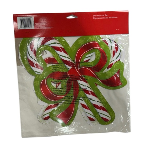 Creative Converting cutout assortment set of 3 candy cane cutouts new in package - Picture 3 of 6
